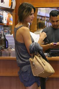 Alessandra Ambrosio AT&T store in New York City on July 16, 2010 