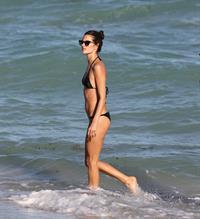 Alessandra Ambrosio – beach candids in Miami 12/6/13  