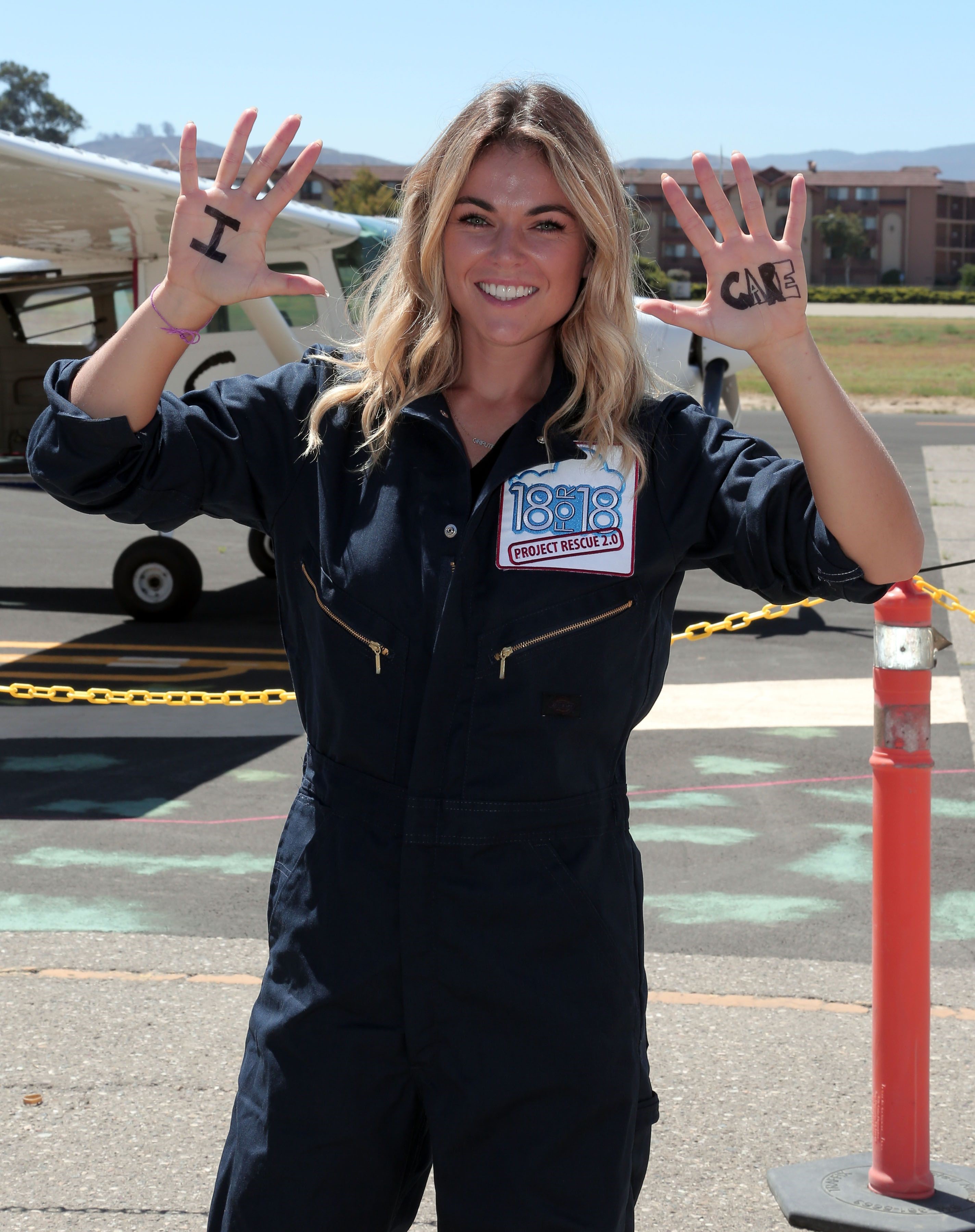 AnnaLynne McCord Pictures AnnaLynne McCord skydives from 18,000 feet at a charity event, Lompoc August 16, 2014