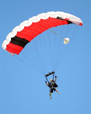 AnnaLynne McCord skydives from 18,000 feet at a charity event, Lompoc August 16, 2014