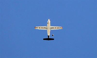 AnnaLynne McCord skydives from 18,000 feet at a charity event, Lompoc August 16, 2014