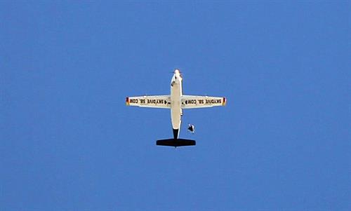 AnnaLynne McCord skydives from 18,000 feet at a charity event, Lompoc August 16, 2014