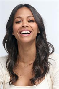 Zoe Saldana Guardians of the Galaxy press conference in Burbank on July 25, 2014