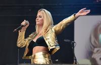 Pixie Lott performing on Day 1 of the V Festival at Hylands Park on August 16, 2014
