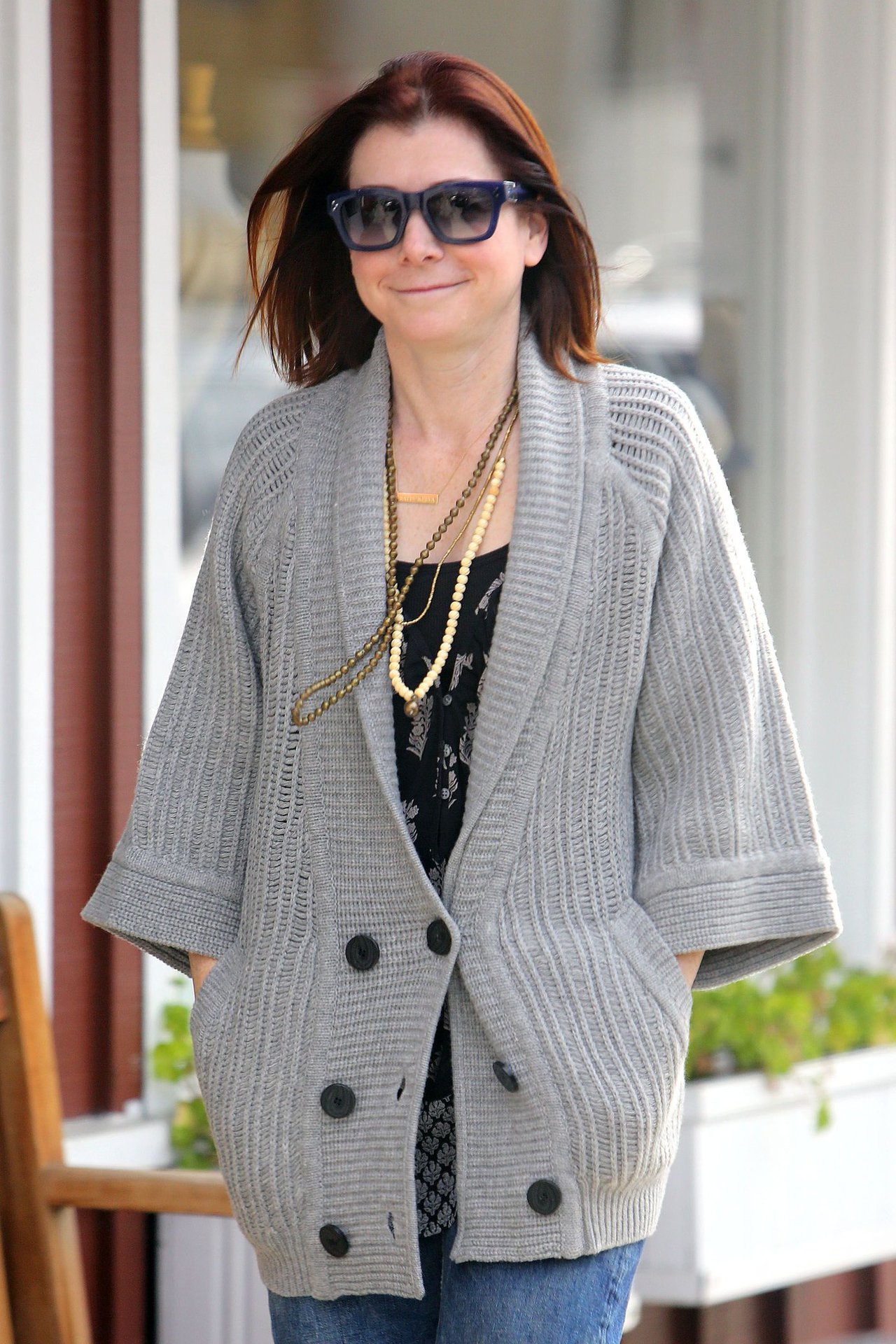 Alyson Hannigan Candids Leaving the Brentwood Country Mart in L.A - March 28th, 2014 