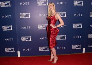 Elle Fanning at Hollywood Foreign Press Associations Grants Banquet on August 14, 2014