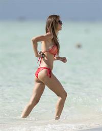 Audrina Patridge in a bikini in Miami Beach shooting a segment for 1st Look on August 12, 2014