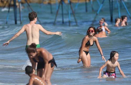 Lourdes Leon in a bikini in Cannes August 13, 2014