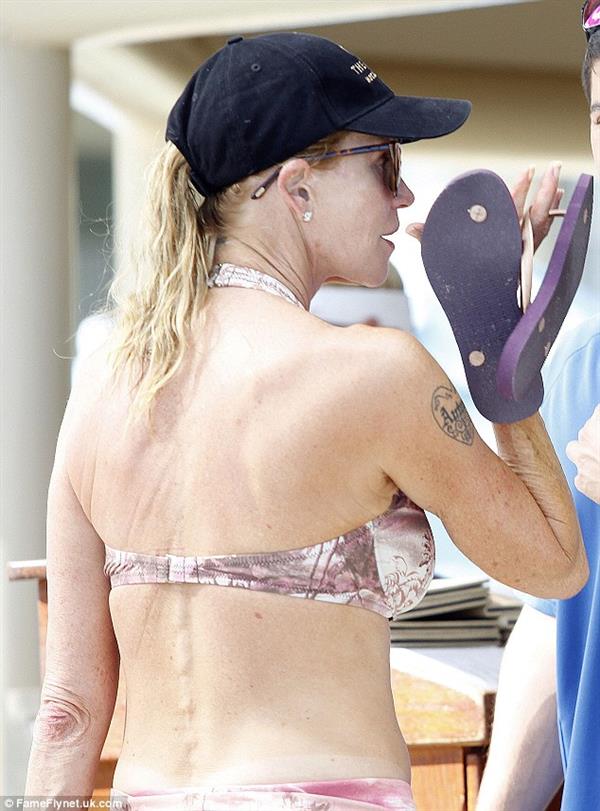 Melanie Griffith in a bikini