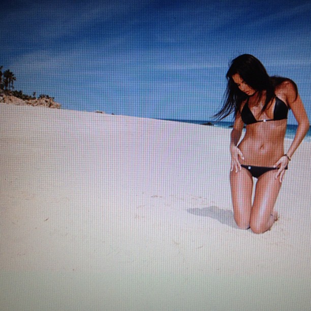 Hillary Fisher in a bikini