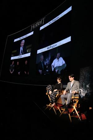 Evangeline Lilly 'The Hobbit: The Desolation of Smaug' Worlwide Fan Event in Los Angeles on Nov. 4, 2013 