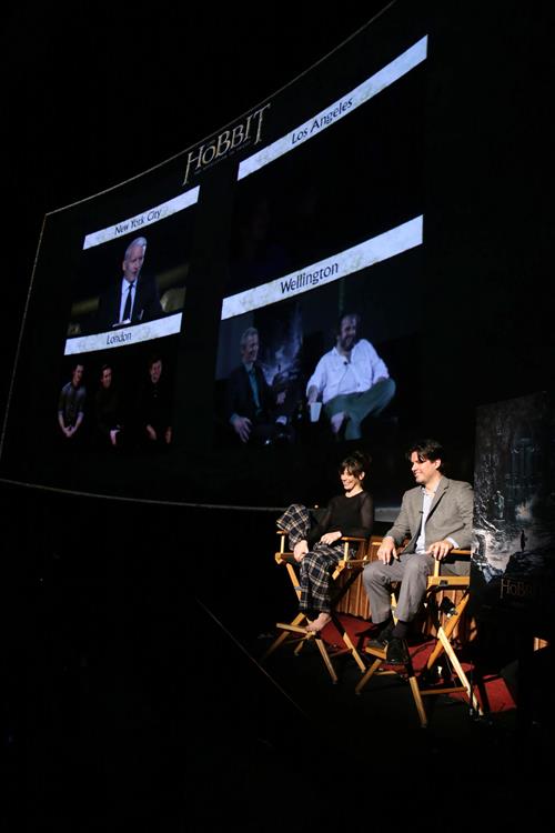 Evangeline Lilly 'The Hobbit: The Desolation of Smaug' Worlwide Fan Event in Los Angeles on Nov. 4, 2013 