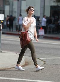 Gemma Arterton enjoys a stroll in Los Angeles on March 30, 2013