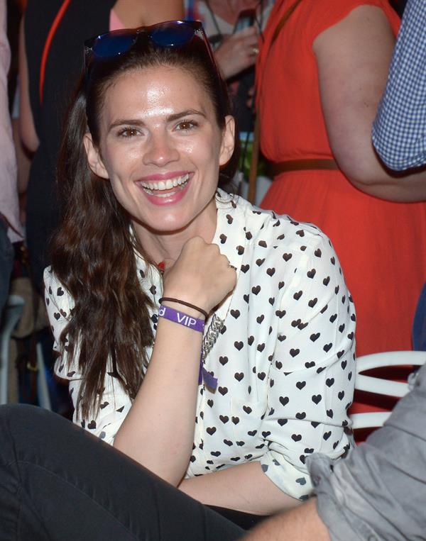 Hayley Atwell Barclaycard British Summer Time Concert - Day 2 in London, Jul. 6, 2013 