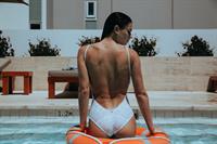 Nicole Harrison in a bikini