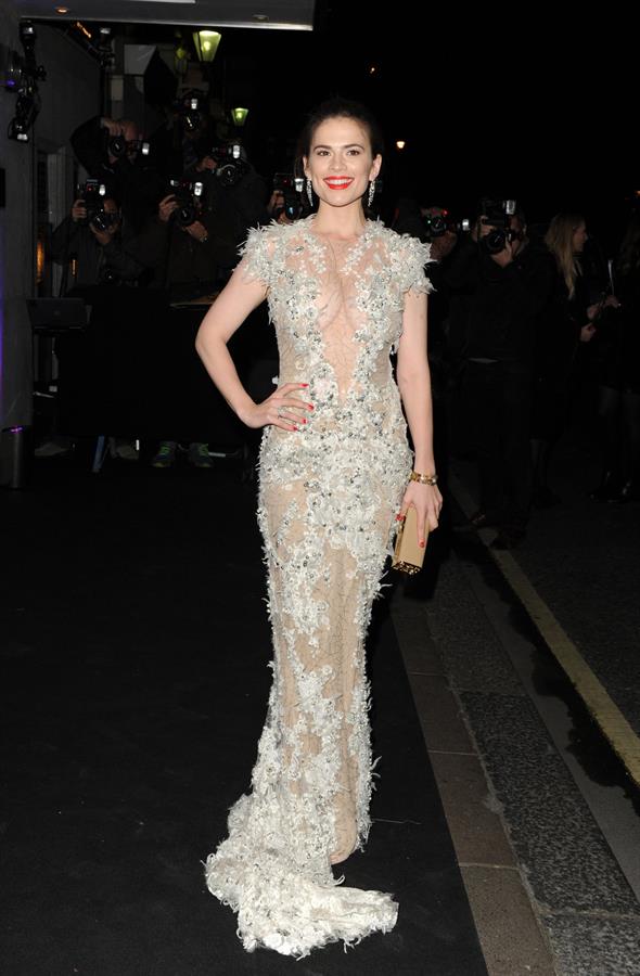 Hayley Atwell attends the 59th London Evening Standard Theatre Awards  