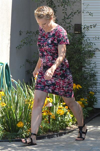 Kristen Bell leaves a private party in Brentwood August 10, 2014