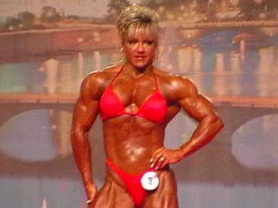 Lisa Aukland in a bikini