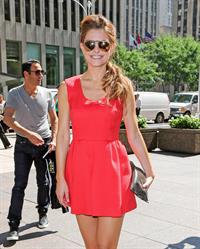 Maria Menounos visiting SiriusXM studios in New York City on  August 5, 2014