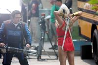 Ashley Benson on the set of Pixels in Toronto on August 7, 2014