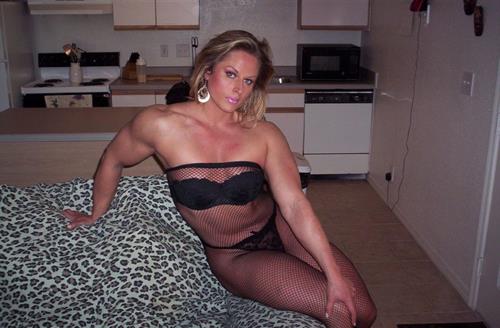 Nuriye Evans in lingerie