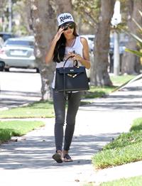 Naya Rivera on her way to a friends house in West Hollywood August 05, 2014