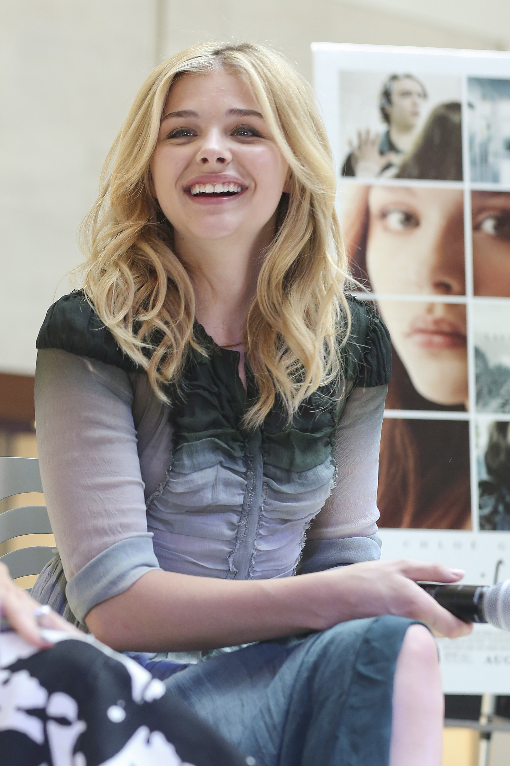 Chloƫ Grace Moretz Pictures Chloe Grace Moretz attends a QA session Promoting  If I Stay in Seattle
