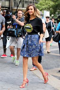 Nina Dobrev visits SiriusXM Studios in New York City on August 4, 2014