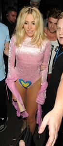 Pixie Lott leaving Freedom Bar in London, England on July 30, 2014