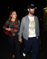 Natalie Portman at Jay Z and Beyonce concert at Rose Bowl August 2, 2014