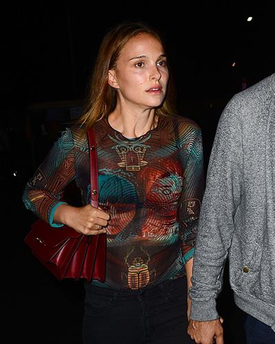 Natalie Portman at Jay Z and Beyonce concert at Rose Bowl August 2, 2014