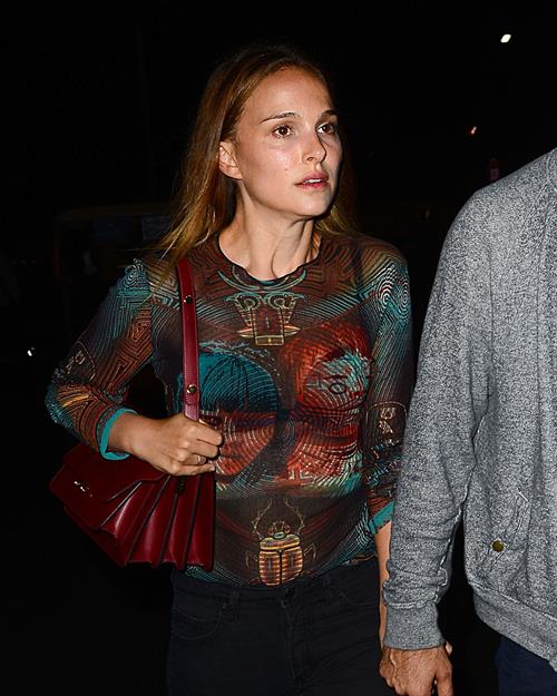 Natalie Portman at Jay Z and Beyonce concert at Rose Bowl August 2, 2014