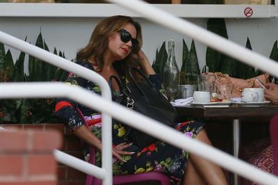 Jennifer Lopez and Leah Remini shopping at Fred Segal in Los Angeles on July 30, 2014