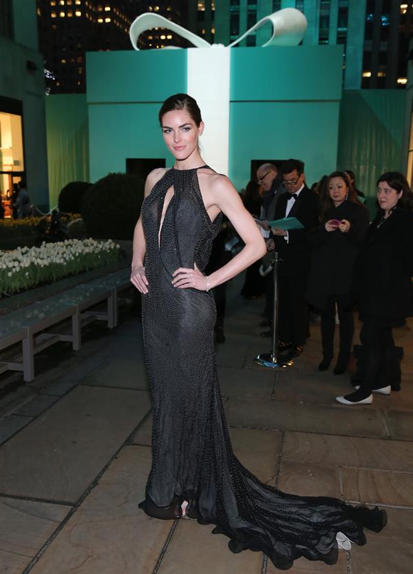 Hilary Rhoda Tiffany & Co. Celebrates Its Blue Book Ball At Rockefeller Center In New York City on April 18, 2013 
