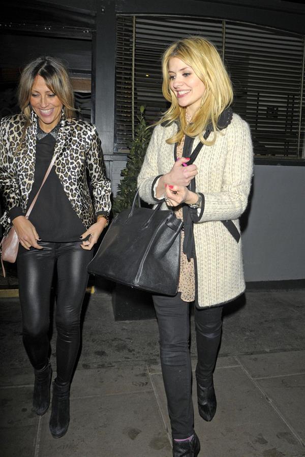Holly Willoughby Groucho Club London - March 15, 2013 