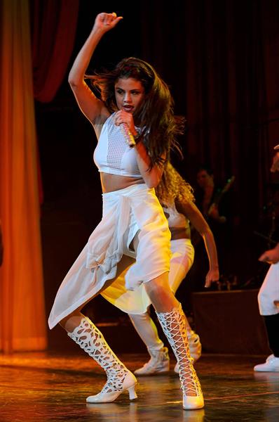 Selena Gomez on stage at the Stars Dance Tour in Milan 10/29/13  