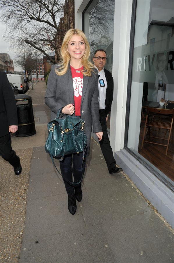 Holly Willoughby Riverside studios in London, March 6, 2013 