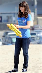 Zooey Deschanel – “New Girl” set in Malibu 10/7/13  