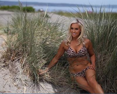 Melanie Lianne Brown in a bikini