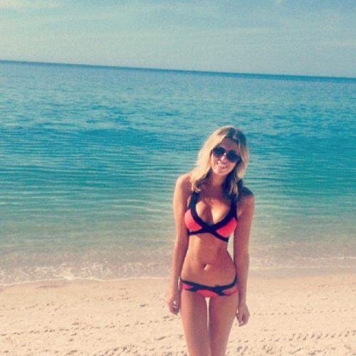 Paulina Gretzky in a bikini