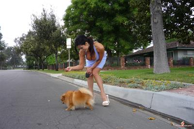Denise Milani Snapshots - DogWalk