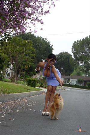 Denise Milani Snapshots - DogWalk