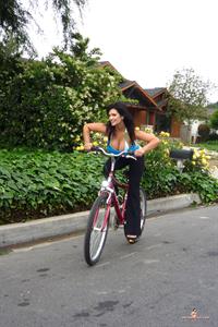Denise Milani Snapshots - Bicycle
