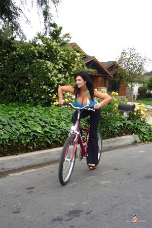 Denise Milani Snapshots - Bicycle
