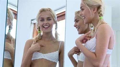 Anonymous in lingerie