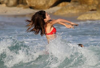 Kaia Gerber in a bikini
