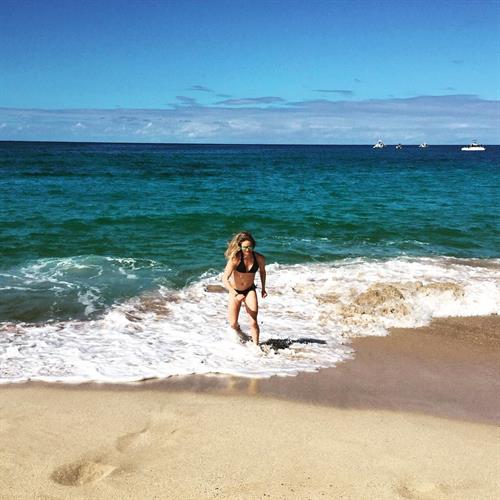 Jessie Diggins in a bikini