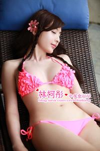 Lin Ke Tong in a bikini