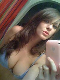 Anonymous in lingerie taking a selfie