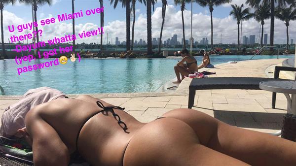 Michelle Lewin in a bikini - ass